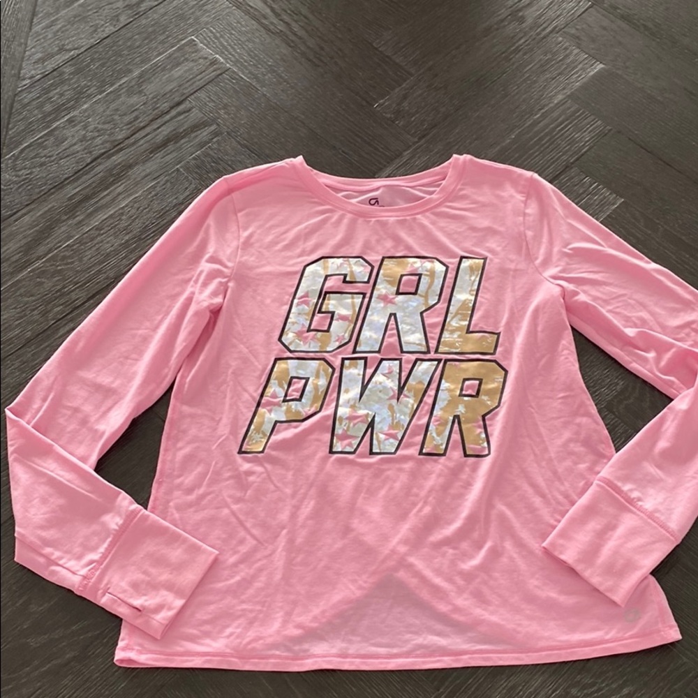 Gap Fit Girl Power Long Sleeve Athletic Shirt XL